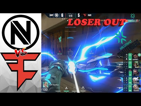 LOSER OUT!!!!- FaZe Clan vs TEAM ENVY - HIGHLIGHTS | VCT Stage 3: NA- Challengers Playoffs |VALORANT