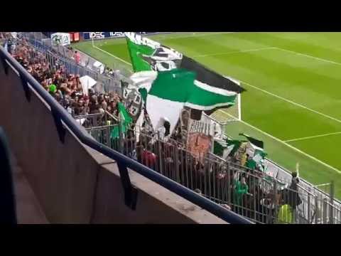 Ambiance au début du match Caen 0-2 ASSE (23/10/16)