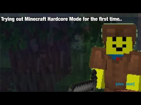 Insane Minecraft Hardcore Mode First Time!