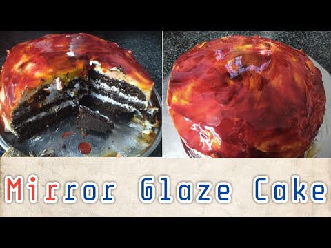 Simple Perfect Homemade Mirror glaze cake | Eggless Chocolate cake |  Manisha Recipes