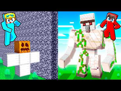 10 Seconds vs 1 Hour GOLEM STATUE Build Challenge!