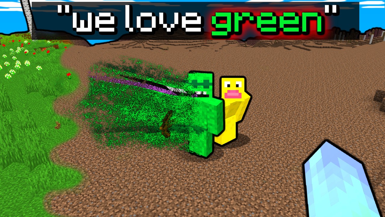 Minecraft, But If We Say ANY COLOR it Disappears...