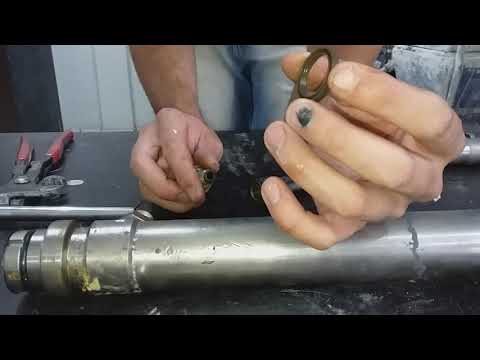 Desmontagem da bomba GRACO MARK IV. PPO compressores e pneumática