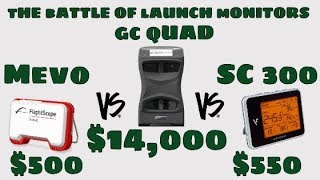 $14,000.00 vs $500.00 - Swing Caddie 300 vs. FlightScope Mevo vs. GC Quad!
