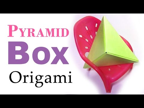 Pyramid Origami ▲ Easy Paper Fold ▲ DIY Cute Gift Box ▲ Paper Box Tutorial