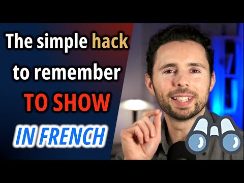 French hack to remember to show in French | French for Beginners | Relax You Learn French