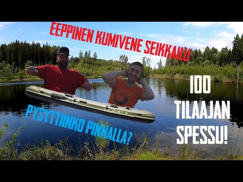 Kumivene seikkailu metsälammille | 100 tilaajaa!