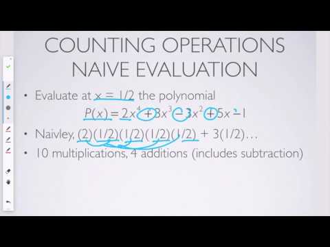 Evaluating a polynomial