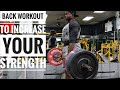Strength Building Back Workout