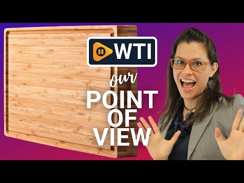 EXTRA LARGE Organic Bamboo Cutting Board & Thick Butcher Block w/Juice Groove - 17x13x1.5"" Wood Cutting Board - WTI product video review