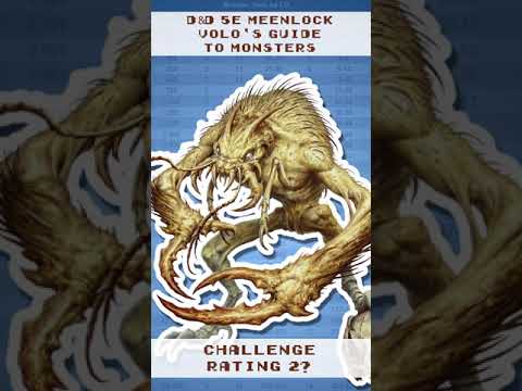 Exposed D&D 5e Meenlock Challenge Rating #Shorts