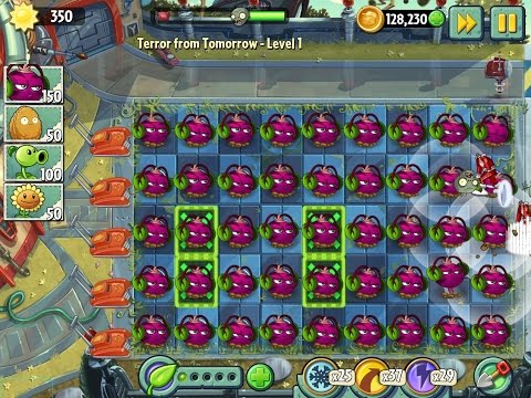 HACK Plants vs Zombies 2 Terror From Tomorrow Level 1 - Phat Beet's Solo Attack