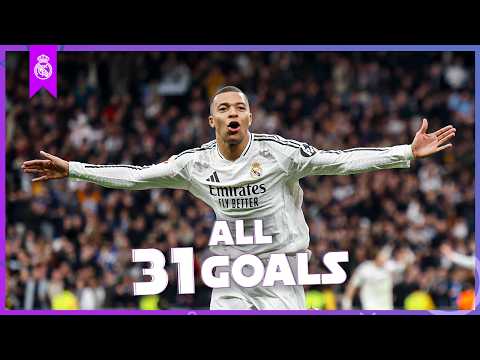 All 31 Goals by Kylian Mbappé 24/25 — Real Madrid
