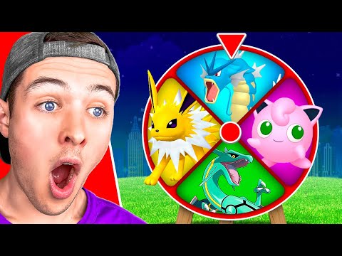 Wheel Decides Which COLOR POKEMON We Catch in Minecraft