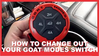 How to remove and replace your 2021 Bronco and newer GOAT Modes Switch.