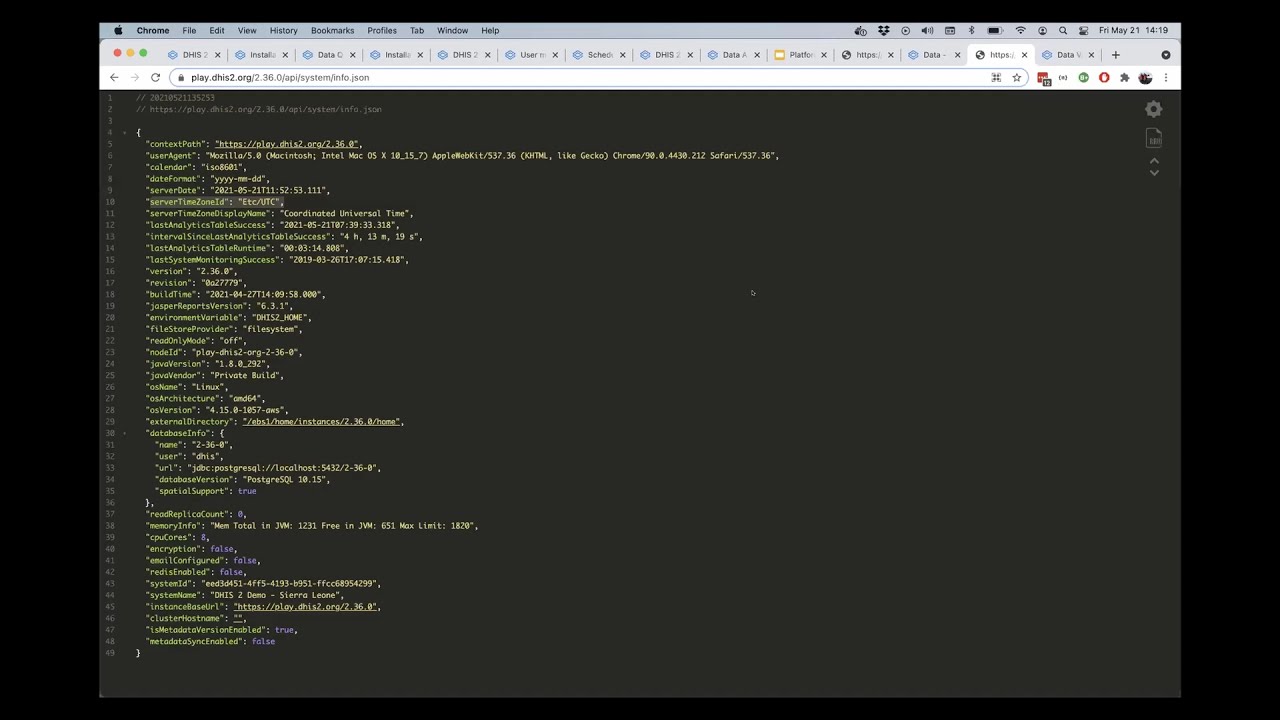 DHIS 2.36 API: Delete validation results