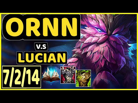 ORNN vs LUCIAN - 7/2/14 KDA MID CHALLENGER GAMEPLAY - KR