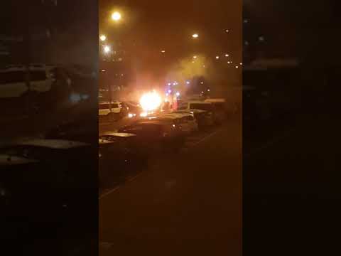 Burning 🔥 cars in Kortedala, Gothenburg 21.04.2018