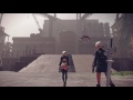 NieR Automata Just 2B Walking Up Some Stairs Because Reasons