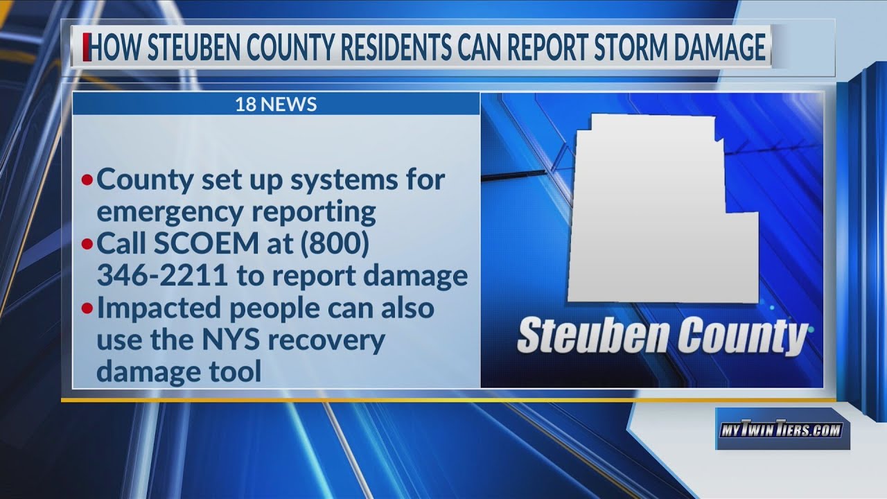 How Steuben County residents can report storm damage