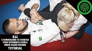 BJJ 5 Unorthodox Submissions to Counter the Double Under Guard Pass Tutorial