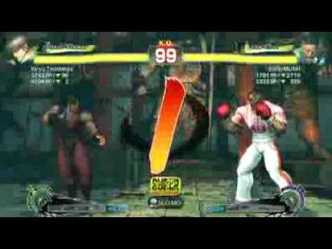 SSF4 AE: Kiryu Tsukimiya(Guy) vs BenjoMUSH(Dudley) - HD 720p
