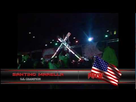 WWE Santino Marella tryumph in Italy vs Jack Swagger U.S. Championship match 2012