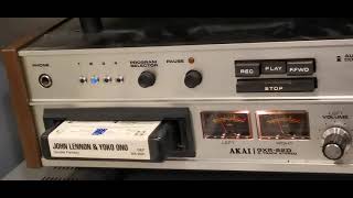 John Lennon &amp; Yoko Ono watching the wheels 1980 8 track