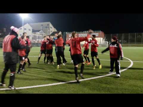 Siegesjubel nach dem Spiel gegen Weißig 01.12.2018