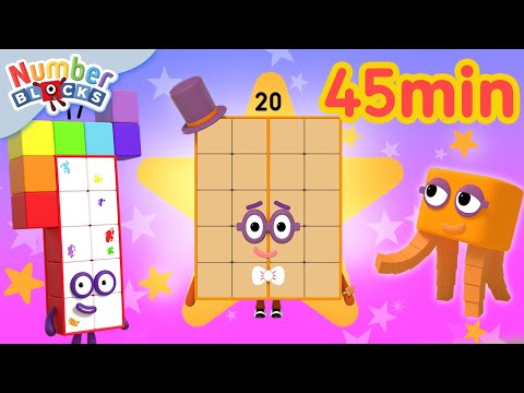 Counting Level 3 | Numberblocks 45 Minute Compilation | 123 - Numbers Cartoon For Kids