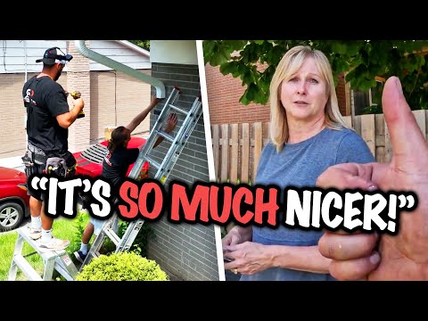 "We're Thankful!" | Their New Gutters look SO MUCH better!