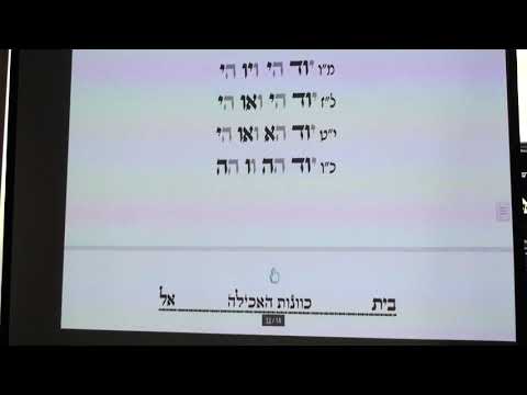 כוונות הסעודה חלק כו