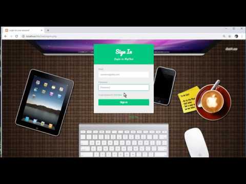 Php Chat Application Tutorial 02 Designing Login Page Php MySql Chat Application
