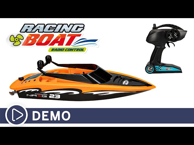 Vídeo relacionado con ColorBaby Racing Boat Tiburón de Juguete teledirigido, 38x14x10 cm, Mando Sumergible, 6 direcciones, Frecuencia 2.4 GHz, Alcance 30 Metros, Autonomía 25 Minutos, +3 años (39729)