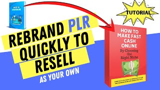 Rebrand PLR Quickly to Resell as Your Own