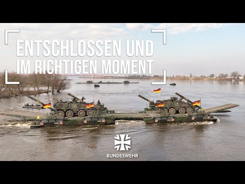 Alleinstellungsmerkmal des Pionierbrückenbataillons 130 in der NATO: Amphibie M3 | Bundeswehr