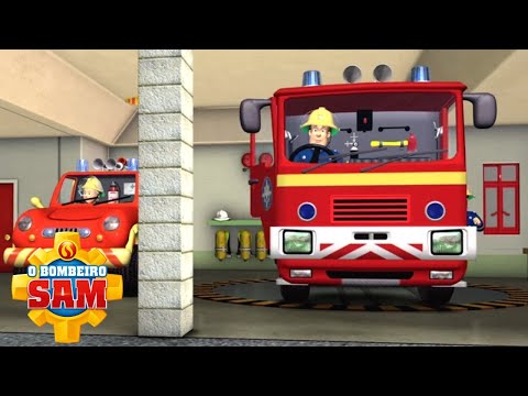 No caminhão de bombeiros! ⭐️ O Bombeiro Sam | Resgate de bombeiro | Desenhos