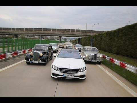 60 Jahre Mercedes-Benz E-Klasse / Roadtrip durch die Geschichte von W191 bis W213