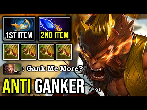 HOW TO EZ SOLO MID MONKEY KING IN 2020 Anti-Ganker with Crazy Dodge & Scepter Soldier 100% IMBA DotA