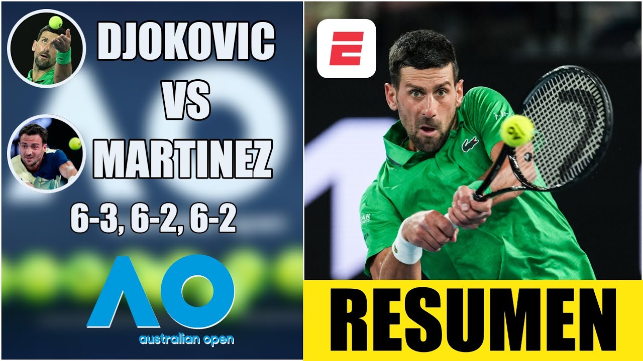 Djokovic en modo máquina consiguió victoria Nº100 en Melbourne  | Resumen | Australian Open 2026