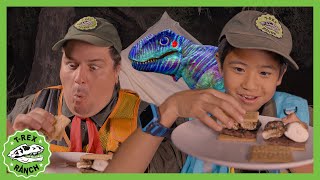 Smores, Baby Dinosaurs, and Epic Camping! | T-Rex Ranch Dinosaur Videos for Kids