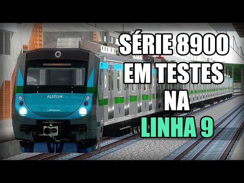 OpenBVE - Alstom Série 8900(Fictício) Via Mobilidade em testes