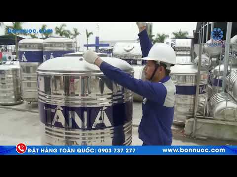 Khung hình video bồn inox Đại Thành 6000L ngang