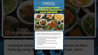 Ini Alasan Kenapa Nasi Padang Porsinya Lebih Banyak kalau Dibungkus