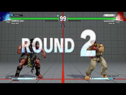 SFV~ Ryu (MCZ Daigo Umehara) vs. NeCalli (GABRIEL2501) HD 3