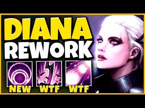 *NEW REWORK* DIANA NOW HAS A GIANT BOMB (NEW COMBO) - League of Legends