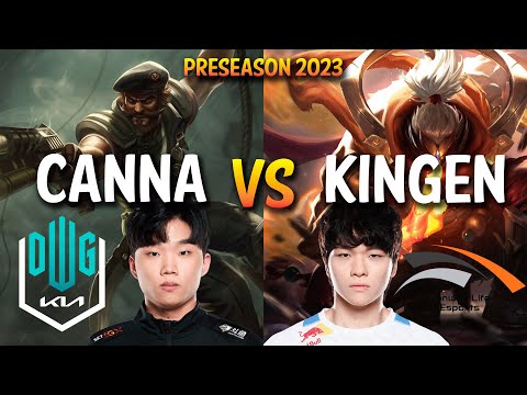 DK Canna vs HLE Kingen - GANGPLANK vs JAX Top - KR Ranked