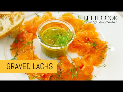 Gebeizter Lachs mit Dill Senf Sauce - Lachs selber beizen