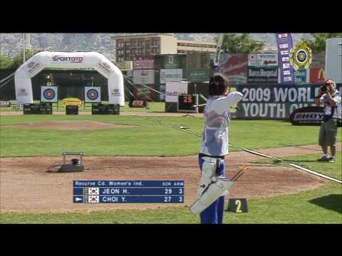 Jeon Hunyoung v Choi Youri – recurve cadet women bronze | World Youth Championships 2009