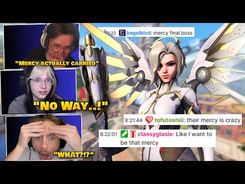 Streamers React to my INSANE Mercy (I’m Sorry Frogger) | Overwatch 2 Funny Moments